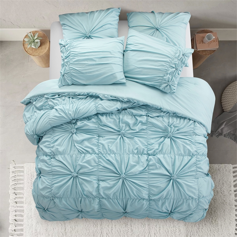 Posh Living Arissa 5pc Full/Queen Comforter Set Blue