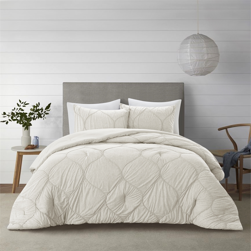 Posh Living Ginger 2pc Twin/Twin XL Comforter Set White