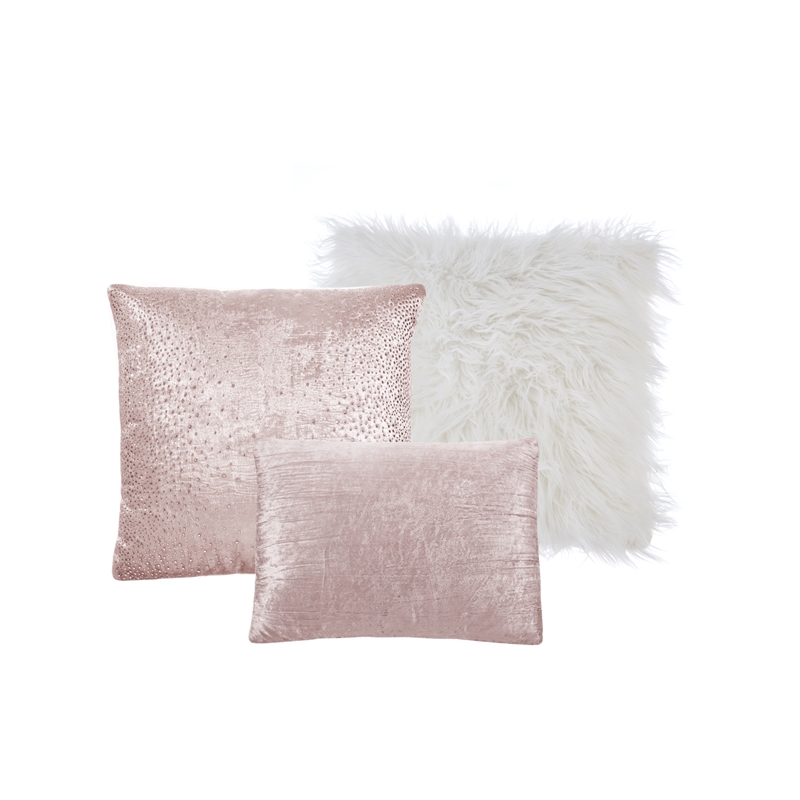 Posh Living Fahad 8pc Full/Queen Comforter Set Blush