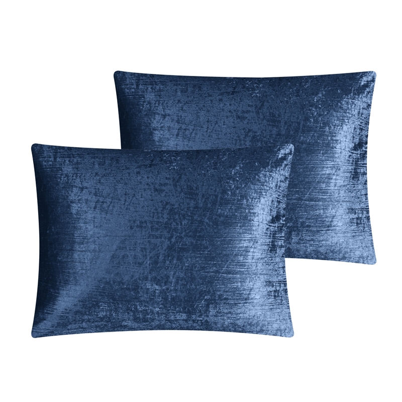 Posh Living Fahad 8pc Full/Queen Comforter Set Navy