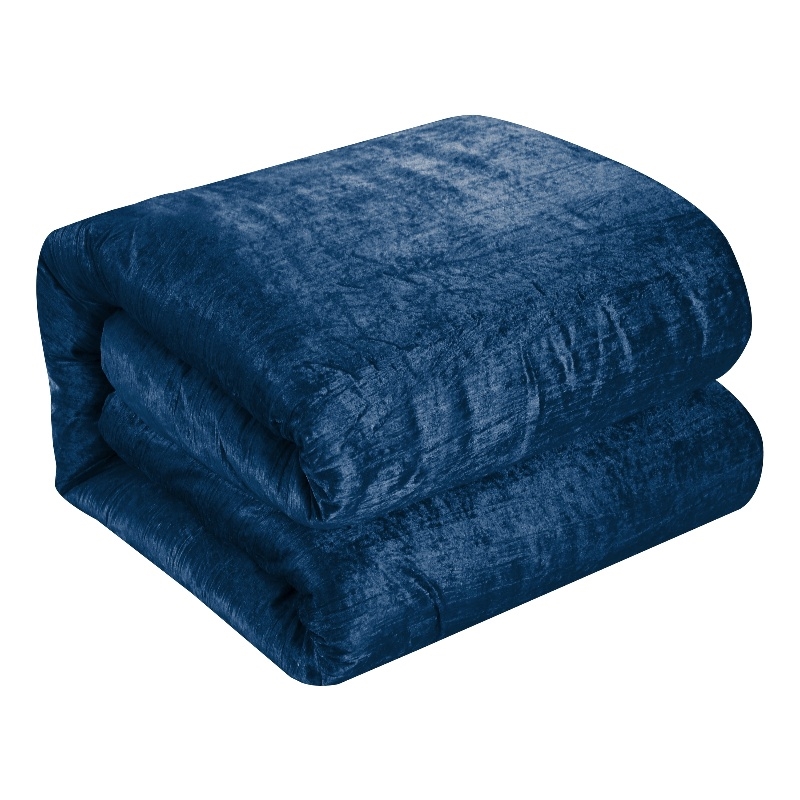 Posh Living Fahad 8pc Full/Queen Comforter Set Navy