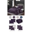 Posh Living Fahad 8pc King/California King Comforter Set Purple