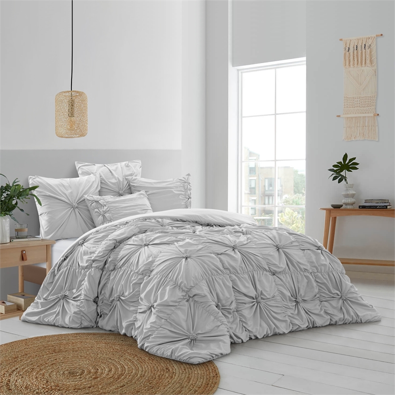Posh Living Arissa 3pc Twin/Twin XL Comforter Set Grey