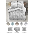 Posh Living Arissa 3pc Twin/Twin XL Comforter Set Grey