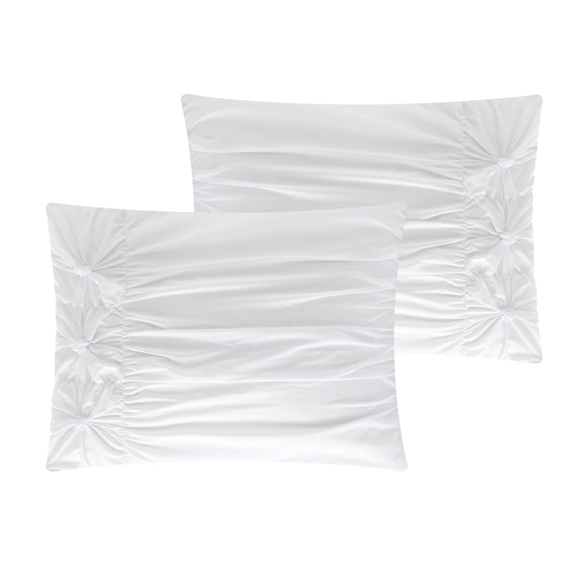 Posh Living Arissa 5pc Full/Queen Comforter Set White