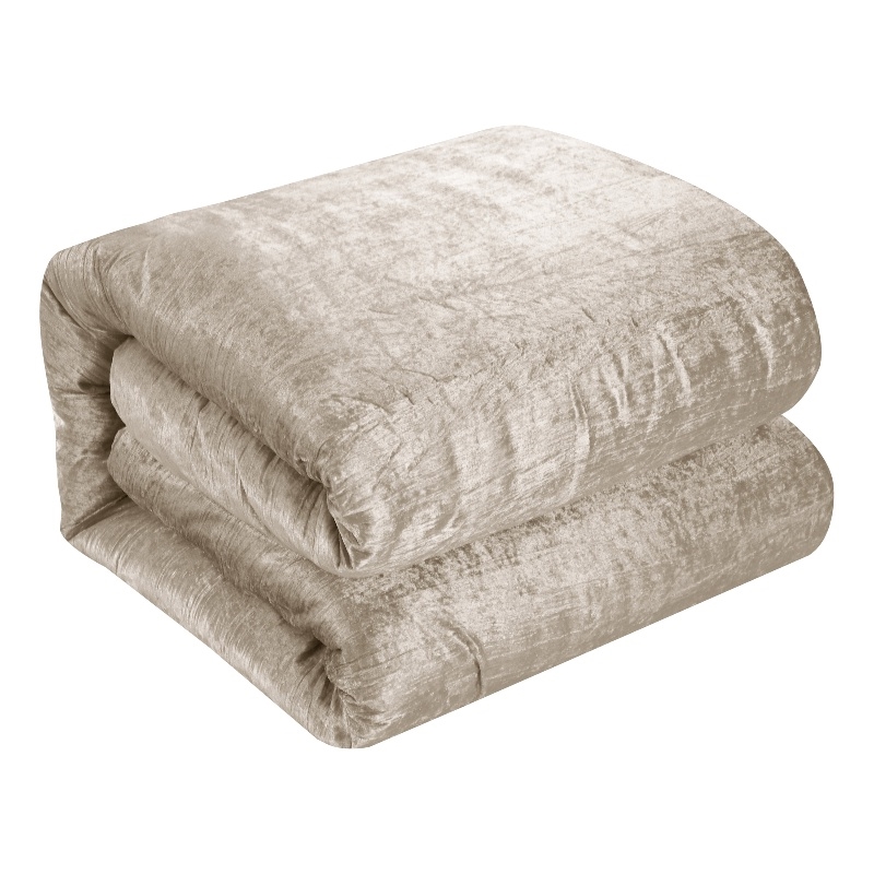 Posh Living Deklin 3pc Full/Queen Comforter Set Beige