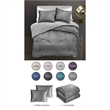 Posh Living Deklin 3pc King/California King Comforter Set Dark Grey