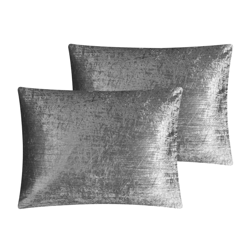 Posh Living Deklin 3pc King/California King Comforter Set Dark Grey