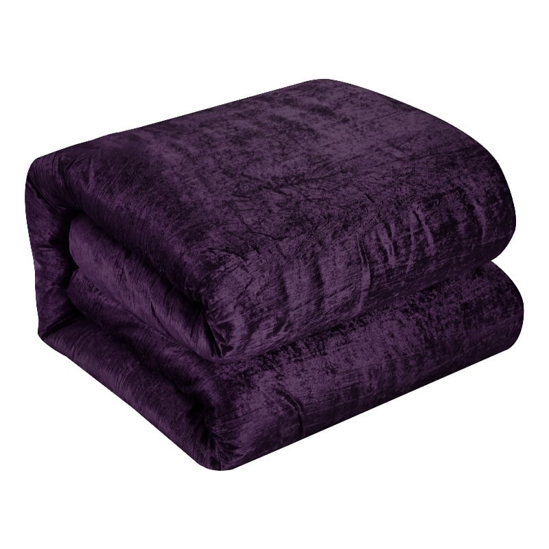 Posh Living Deklin 3pc Full/Queen Comforter Set Purple