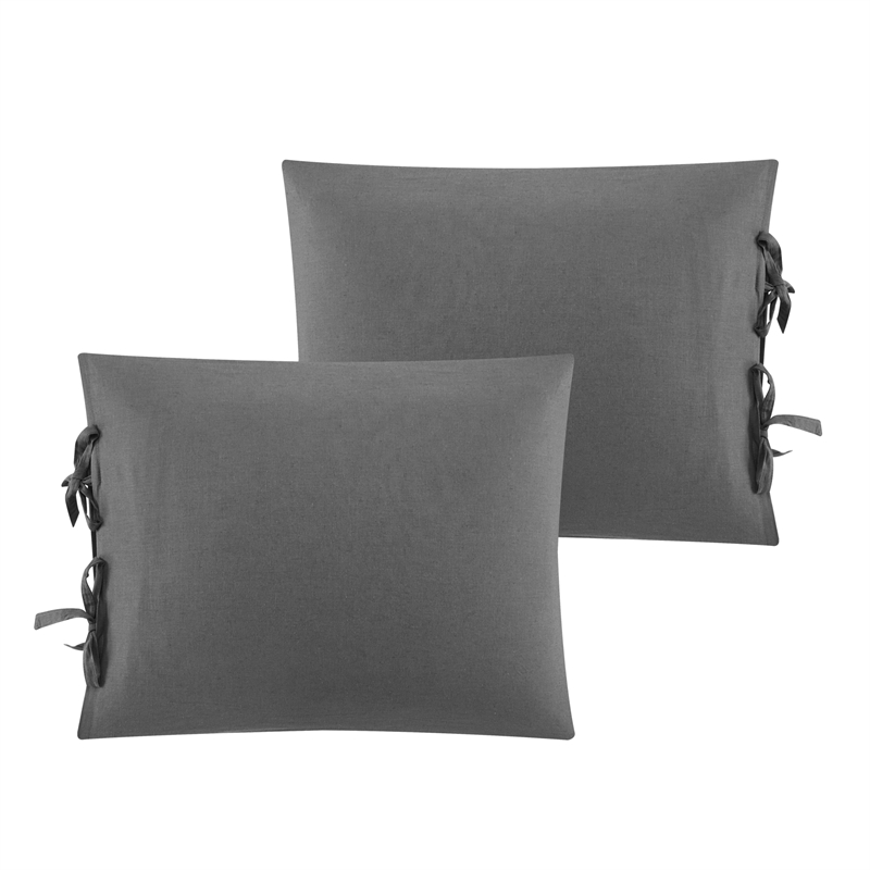Posh Living Izabela 3pc Full/Queen Duvet Set Dark Grey
