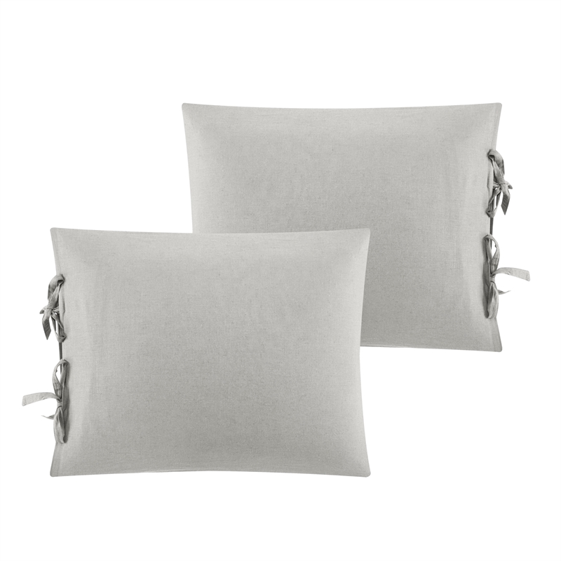 Posh Living Izabela 3pc Full/Queen Duvet Set Light Grey