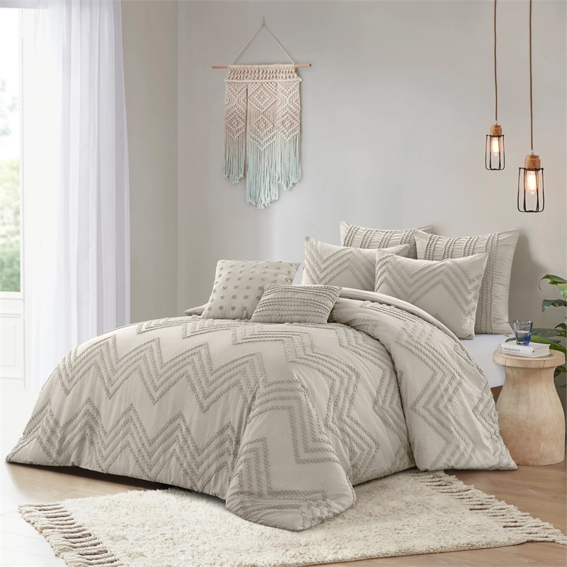 Posh Living Minnie 7pc Full/Queen Duvet Set Beige