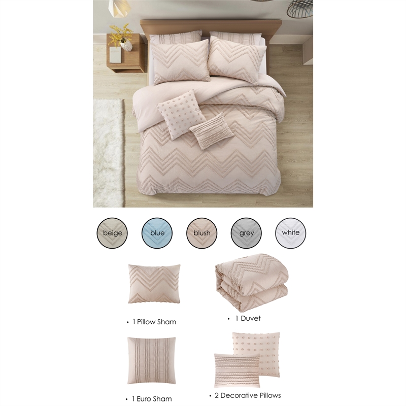 Posh Living Minnie 5pc Twin/Twin XL Duvet Set Blush