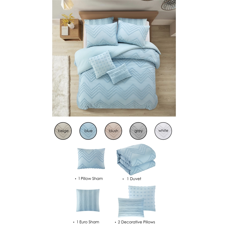Posh Living Minnie 5pc Twin/Twin XL Duvet Set Blue