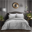 Posh Living Yehudis 2pc Twin/Twin XL Comforter Set Silver