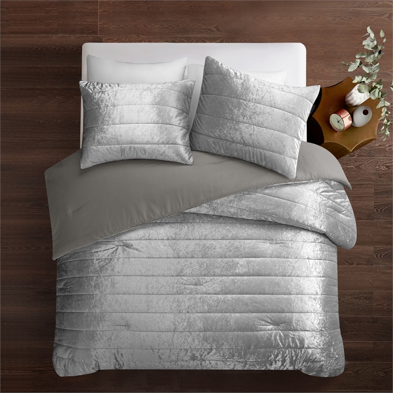 Posh Living Yehudis 2pc Twin/Twin XL Comforter Set Silver