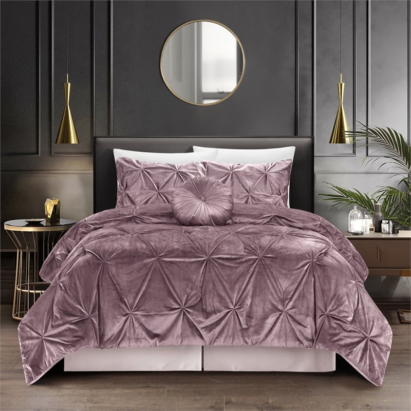 Posh Living Baxter 5pc King/California King Comforter Set Blush