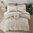 Posh Living Abilene 7pc King/California King Comforter Set Beige