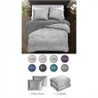 Posh Living Deklin 3pc King/California King Comforter Set Silver