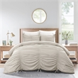 Posh Living Briseis 3pc Full/Queen Comforter Set Beige