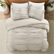 Posh Living Briseis 3pc Full/Queen Comforter Set Beige