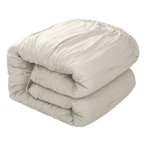 Posh Living Briseis 3pc Full/Queen Comforter Set Beige