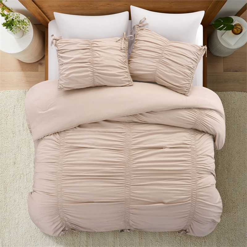 Posh Living Briseis 3pc King/California King Comforter Set Blush