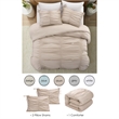 Posh Living Briseis 3pc King/California King Comforter Set Blush