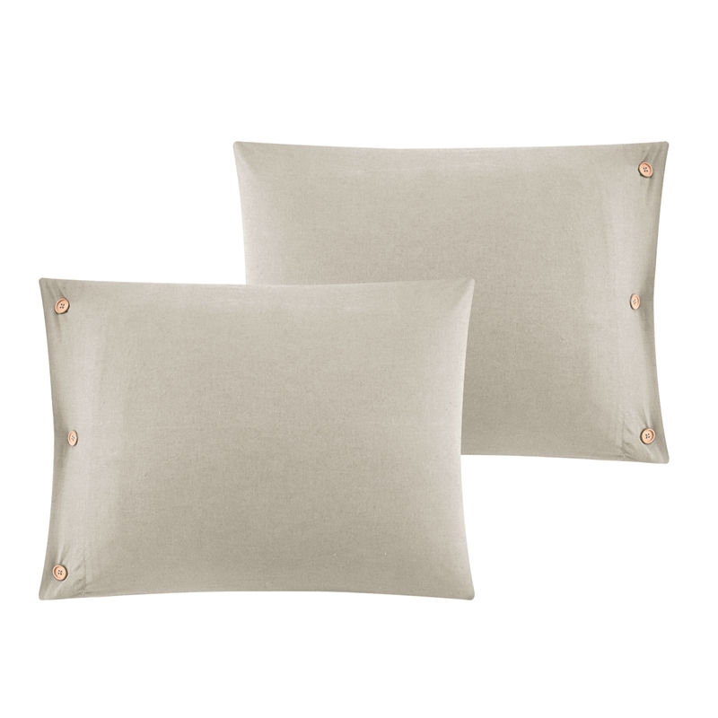 Posh Living Kaiyah 3pc Full/Queen Duvet Set Beige