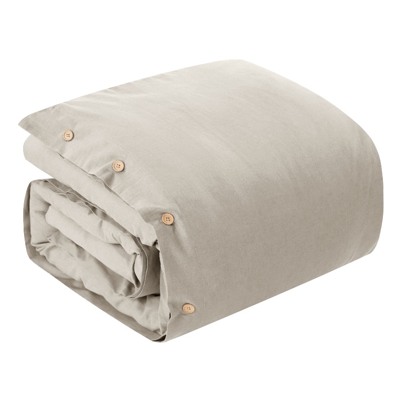 Posh Living Kaiyah 3pc Full/Queen Duvet Set Beige
