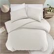 Posh Living Kaiyah 3pc Full/Queen Duvet Set Ivory