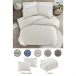 Posh Living Kaiyah 3pc Full/Queen Duvet Set Ivory