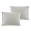 Posh Living Kaiyah 3pc King/California King Duvet Set Light Grey