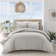 Posh Living Kaiyah 3pc Full/Queen Duvet Set Light Grey
