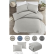 Posh Living Kaiyah 3pc Full/Queen Duvet Set Light Grey