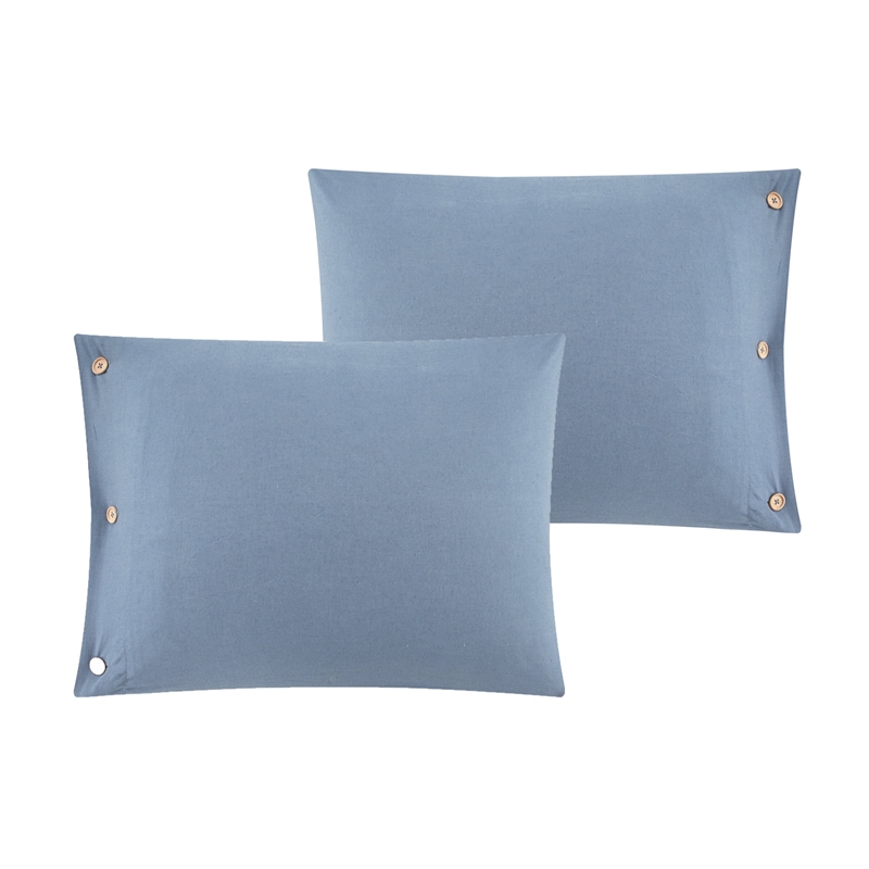 Posh Living Kaiyah 3pc King/California King Duvet Set Navy