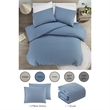 Posh Living Kaiyah 3pc King/California King Duvet Set Navy