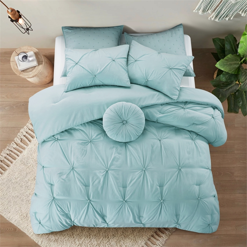 Posh Living Abilene 7pc King/California King Comforter Set Blue