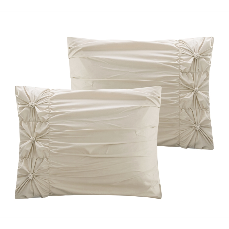 Posh Living Arissa 5pc King/California King Comforter Set Beige