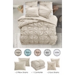 Posh Living Arissa 3pc Twin/Twin XL Comforter Set Beige
