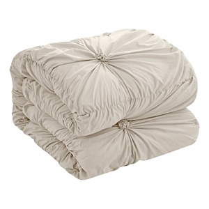 Posh Living Arissa 3pc Twin/Twin XL Comforter Set Beige