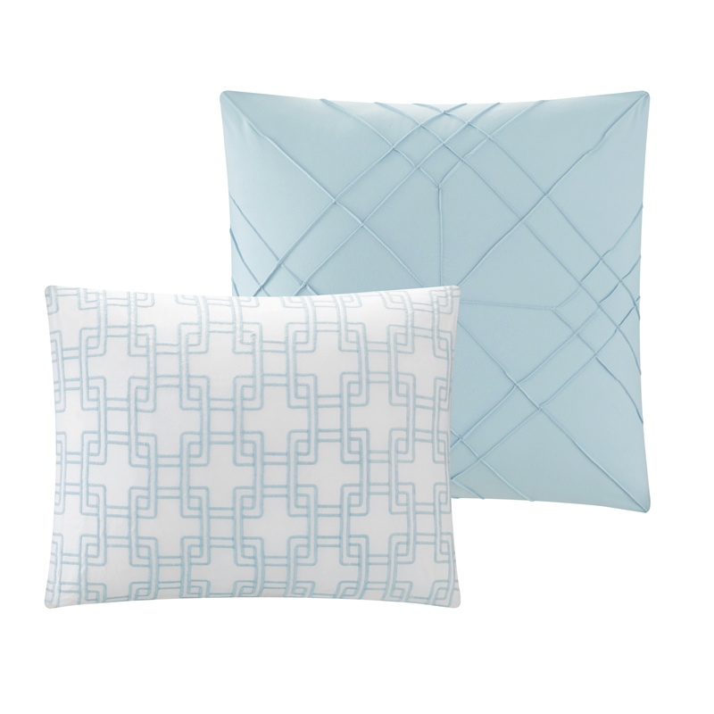 Posh Living Daniyah 5pc Full/Queen Comforter Set Blue