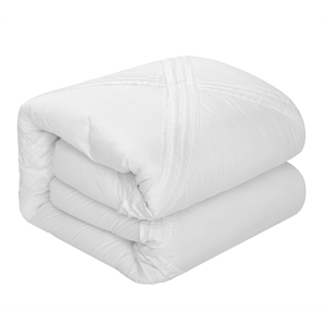 Posh Living Daniyah 5pc Full/Queen Comforter Set White