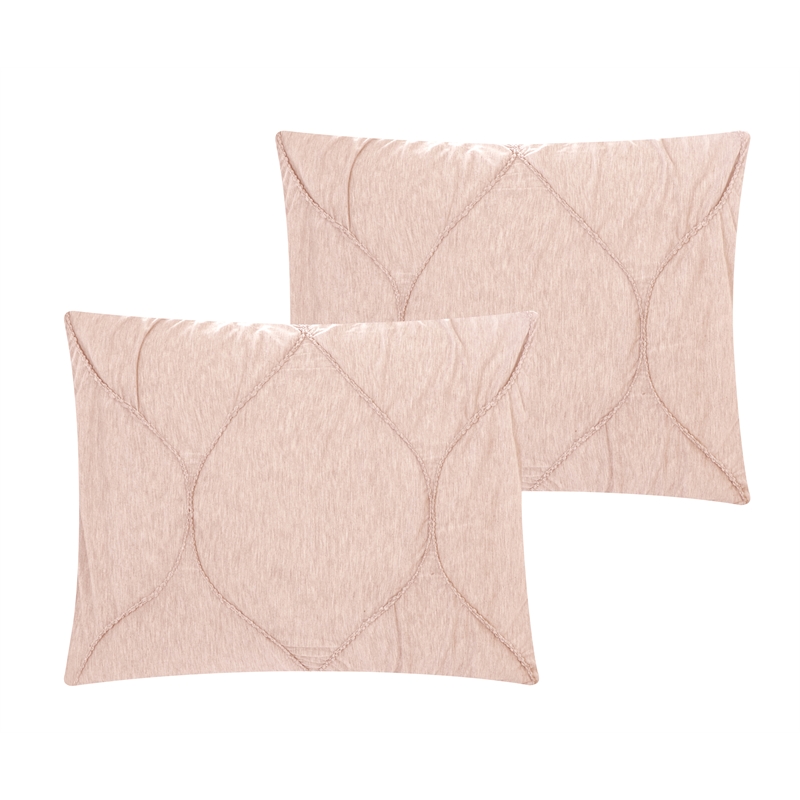 Posh Living Ginger 3pc King/California King Comforter Set Blush