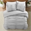 Posh Living Briseis 3pc Full/Queen Comforter Set Grey