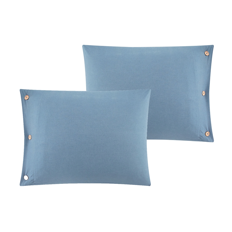 Posh Living Kaiyah 3pc Full/Queen Duvet Set Navy