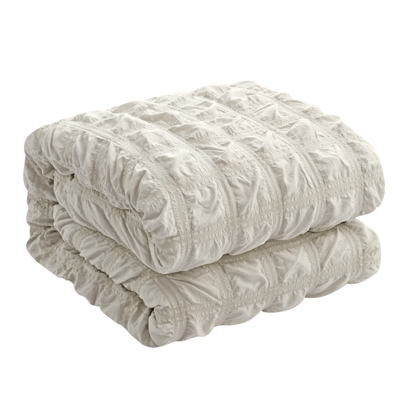 Posh Living Kynnedi 7pc Full/Queen Duvet Set Beige