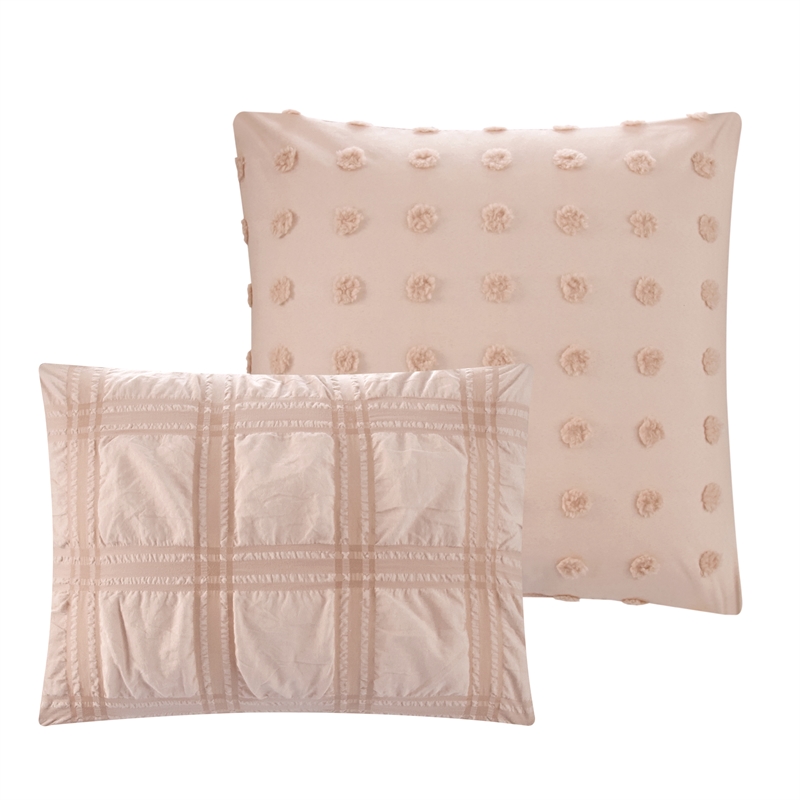 Posh Living Kynnedi 7pc Full/Queen Duvet Set Blush