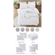 Posh Living Kynnedi 7pc King/California King Duvet Set White