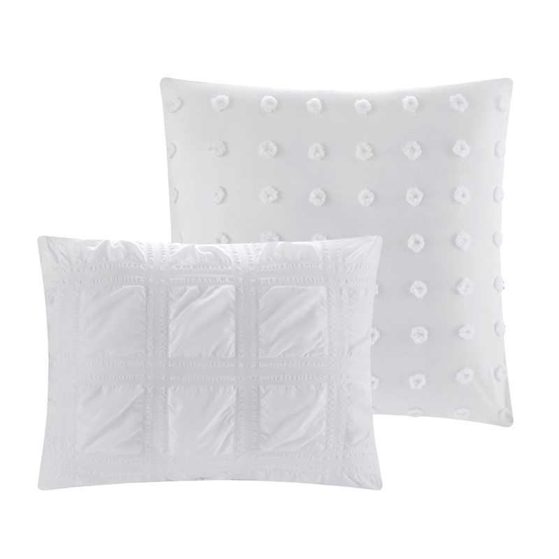 Posh Living Kynnedi 7pc Full/Queen Duvet Set White